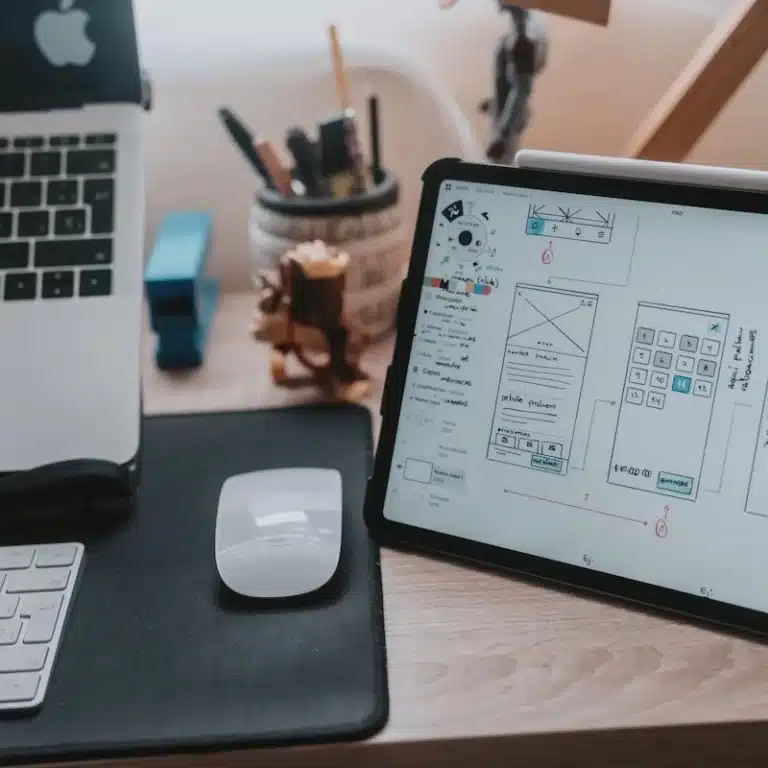 UX/UI design d'une application sur une tablette